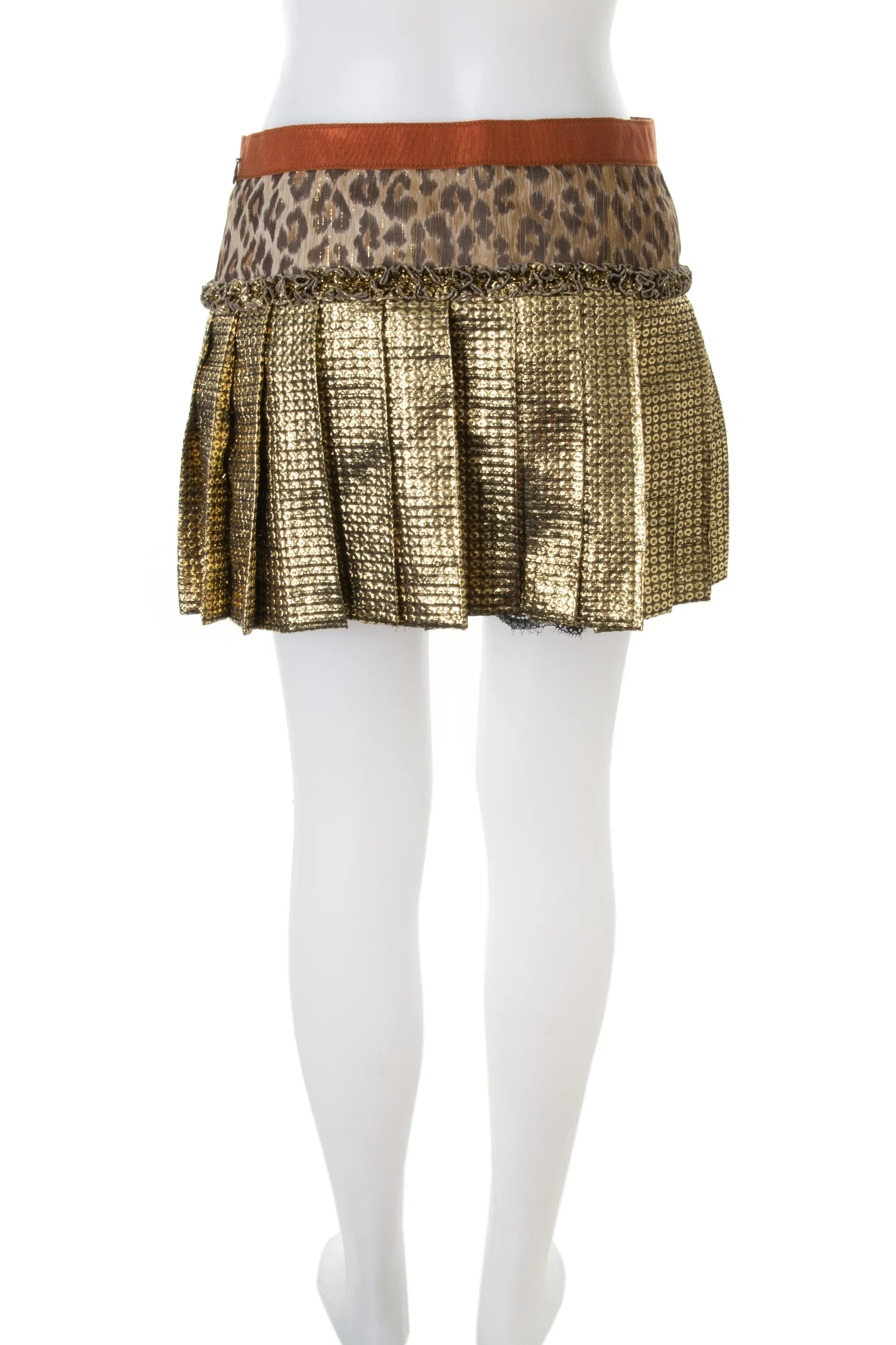 Pleated Mini Skirt