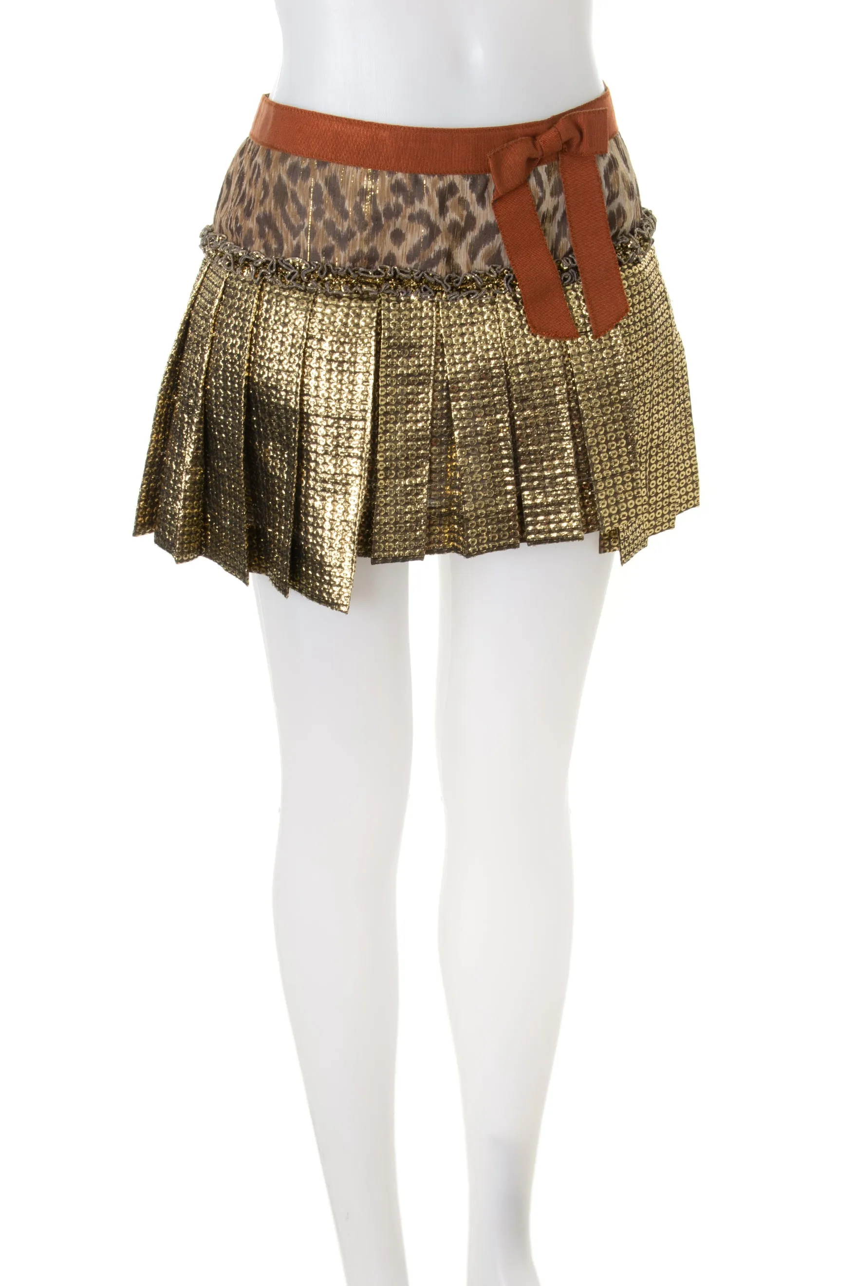 Pleated Mini Skirt