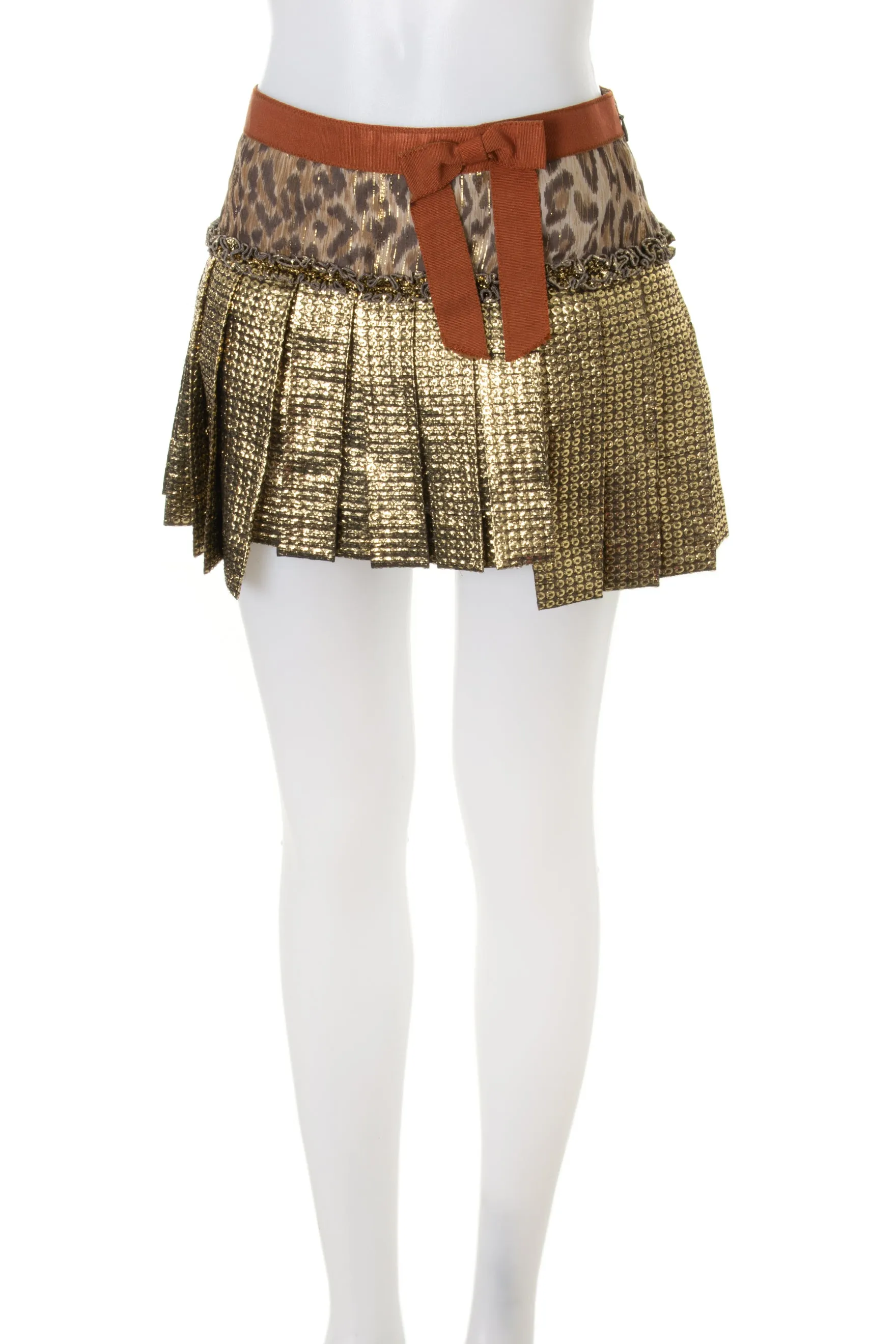 Pleated Mini Skirt