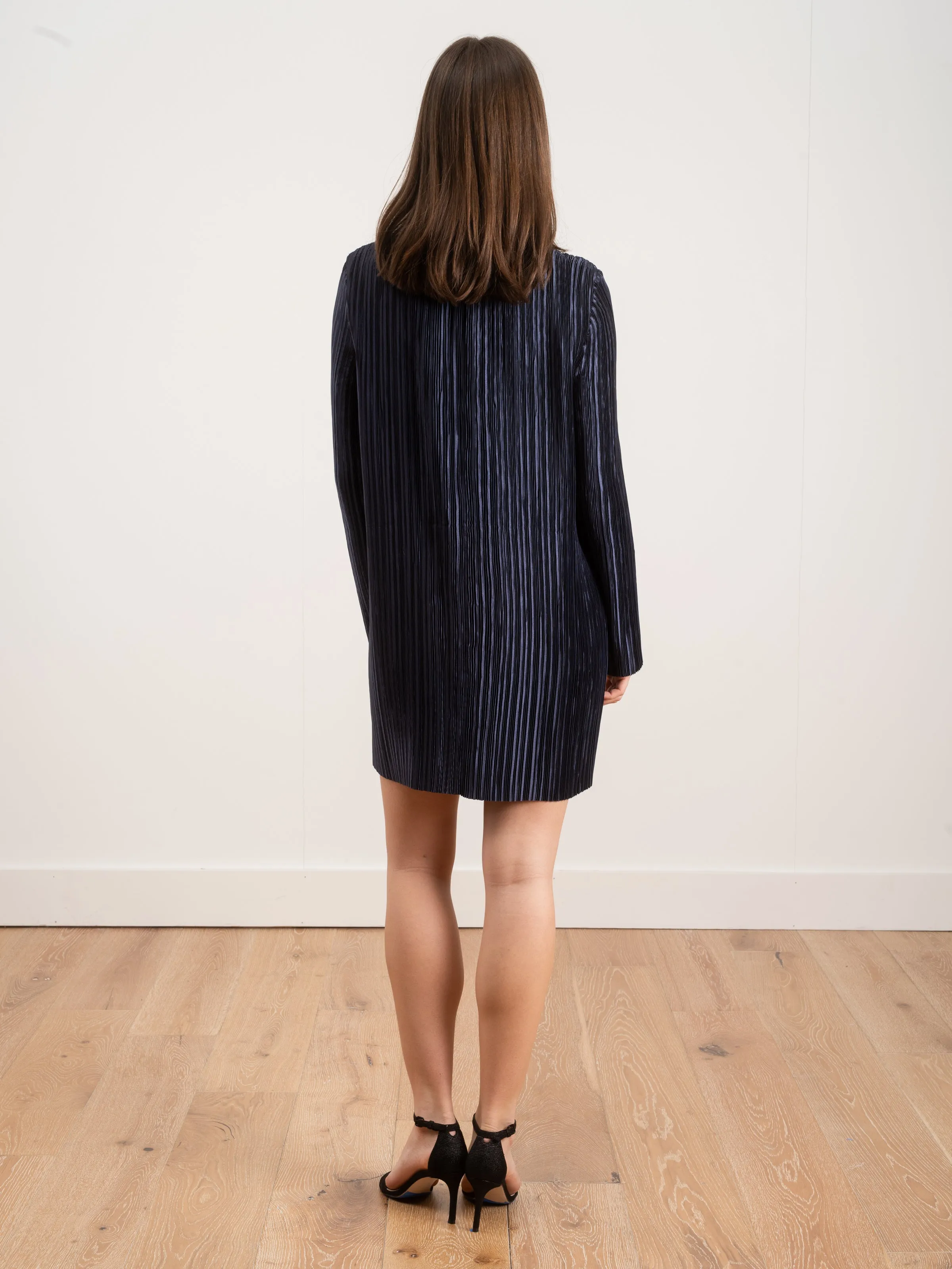 plisse mini dress
