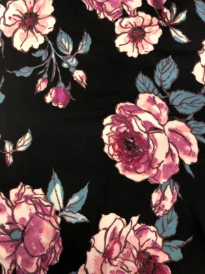 PLUS PINK ROSE LEGGINGS