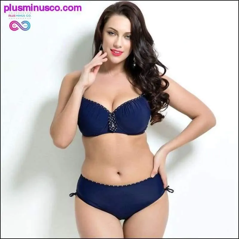 Plus Size Bikini Set 5XL Large Size Swimwear Women Two