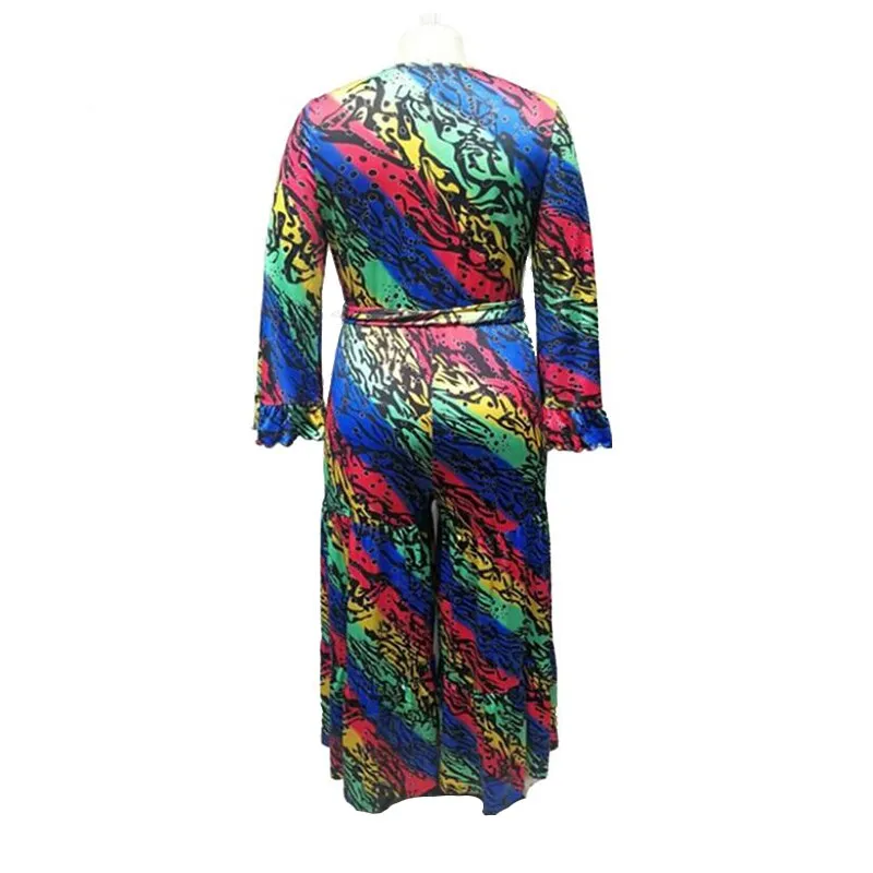 Plus Size Loose Long Sleeve Jumpsuit
