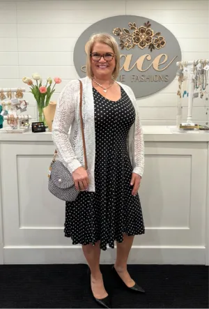 Polka Dot Swing Tank Dress