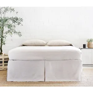 Pom Pom at Home Pleated Flax Linen Bedskirt ~ Available in Twin, Queen and King Sizes