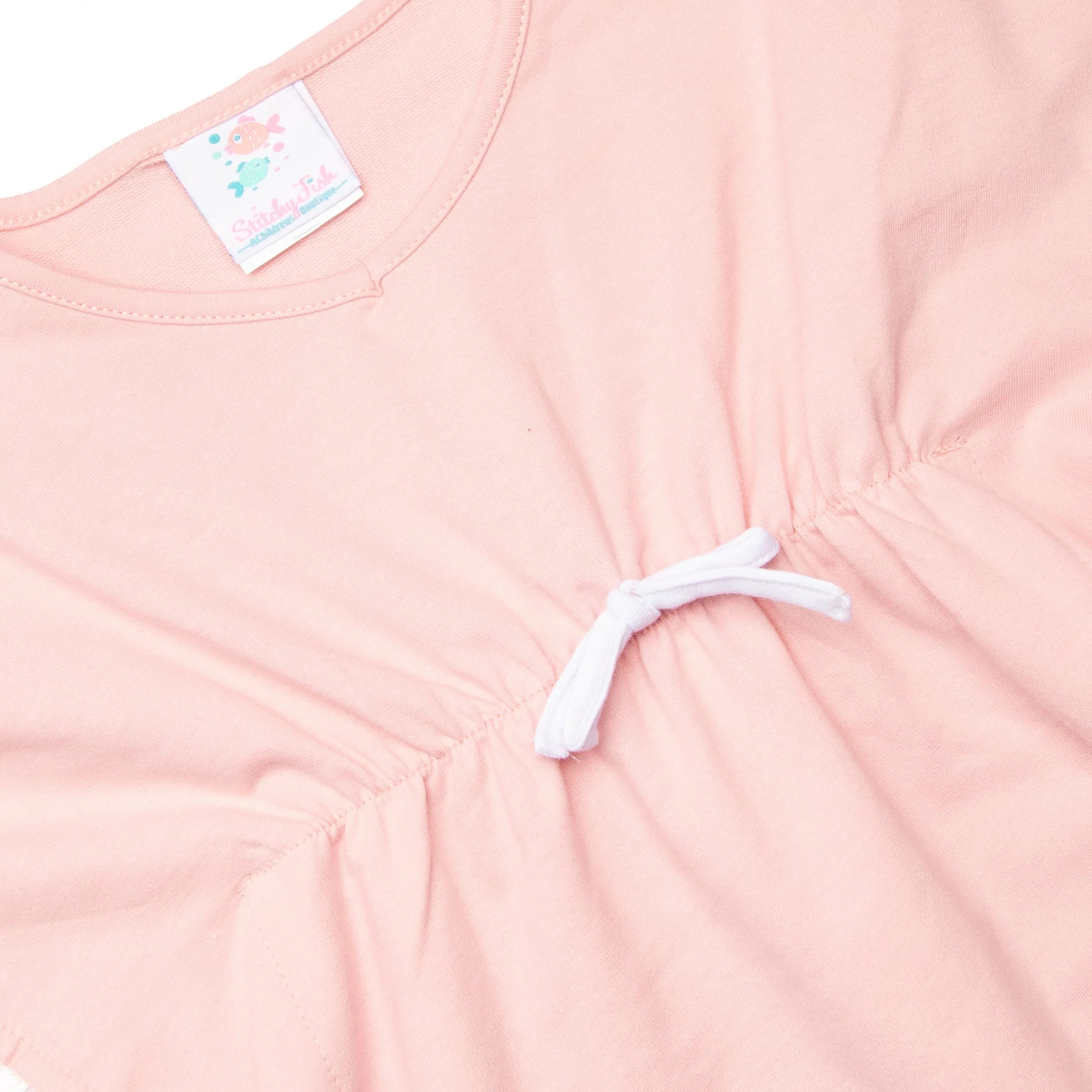 Pom Pom Trim Swim Cover Up, Pink