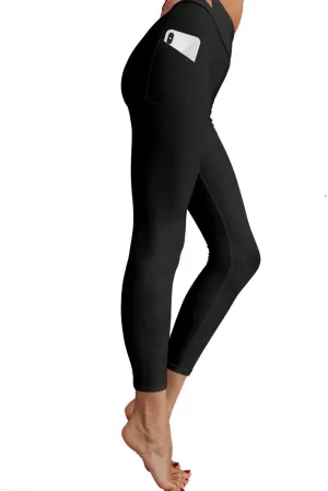 PRE ORDER SOLID BLACK WITH SIDE POCKET FULL LENGTH LEGGINGS - YOGA - EXCLUSIVE! BATCH 1 (WHOLESALE) 04102024