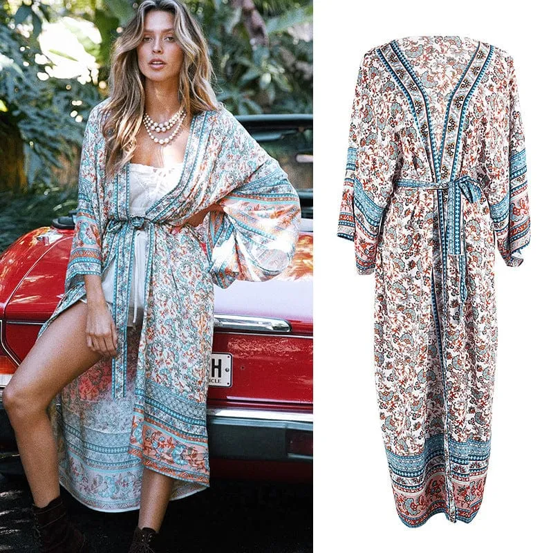 Print Beach Dress Bikini Cover-up