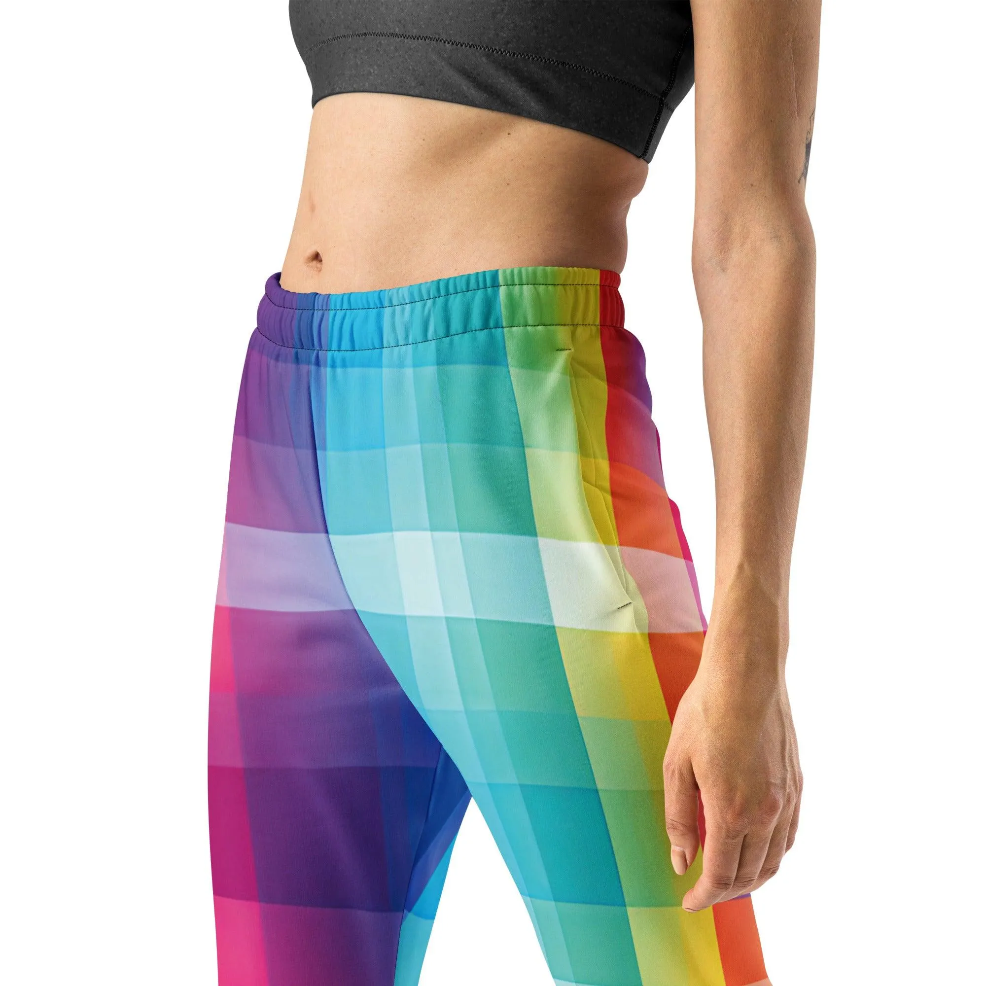 Psychedelic Trippy Festival Rave Joggers for Women