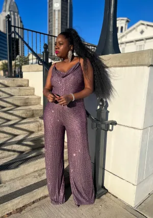 “Purple Fantasy” Jumpsuit (Plus ) (Clearance)