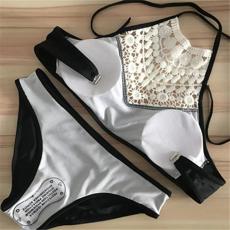 Push Up Swimwear Female 2017 Summer Women Sexy Bikini Set lace Swimsuit