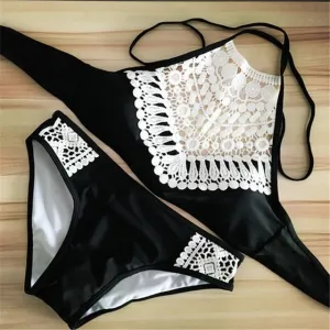Push Up Swimwear Female 2017 Summer Women Sexy Bikini Set lace Swimsuit