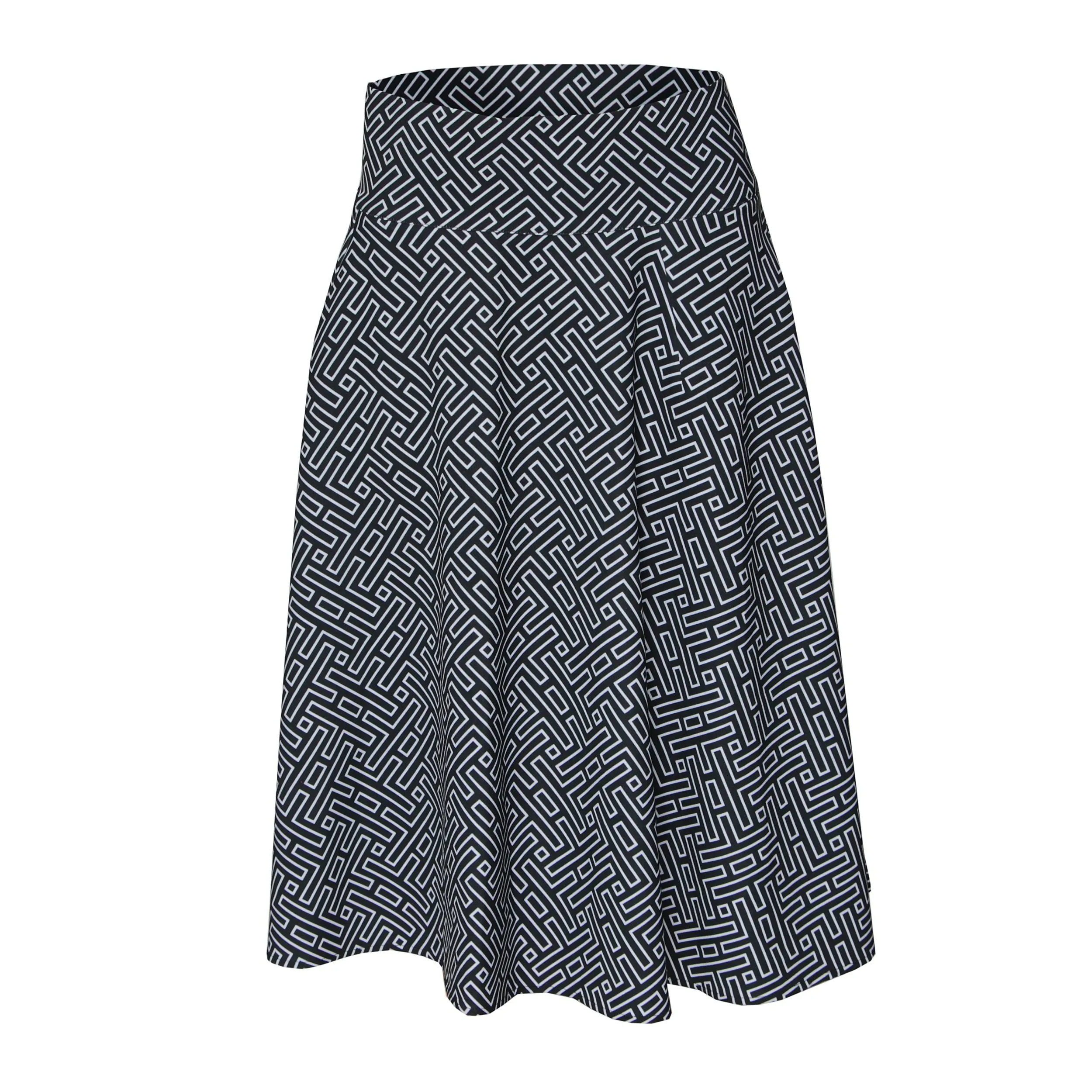 RAPHEEZE Designed Wide Flowy Midi Skirt