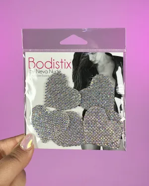 Razzle Dazzle Heart Crystal Body Stickers
