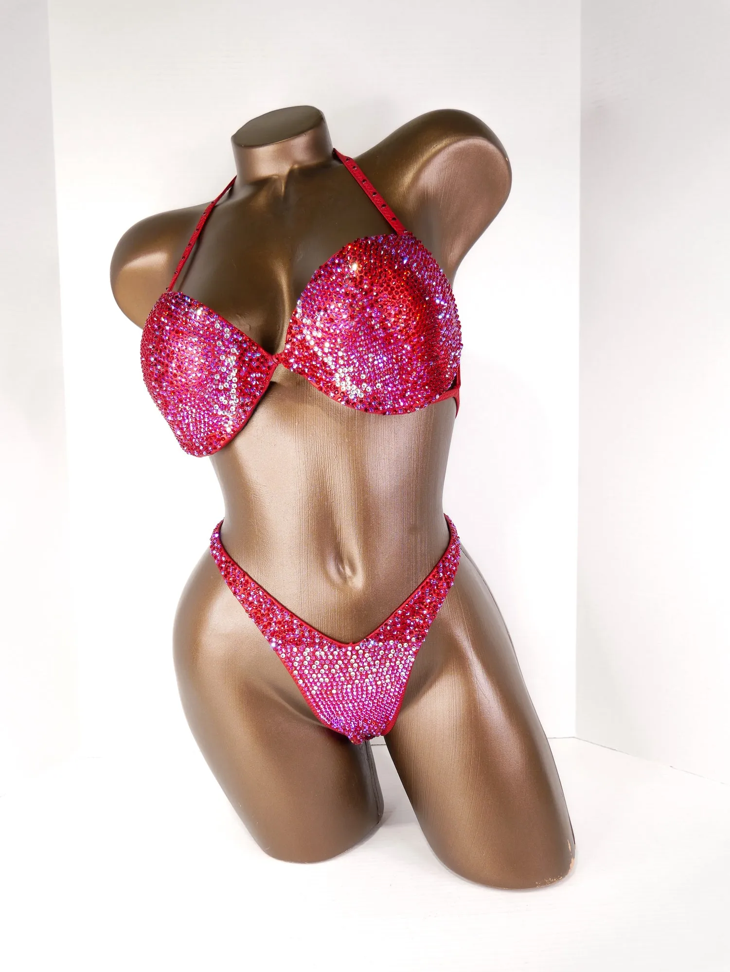 Ready Made Metallic Ruby Red Wellness Suit