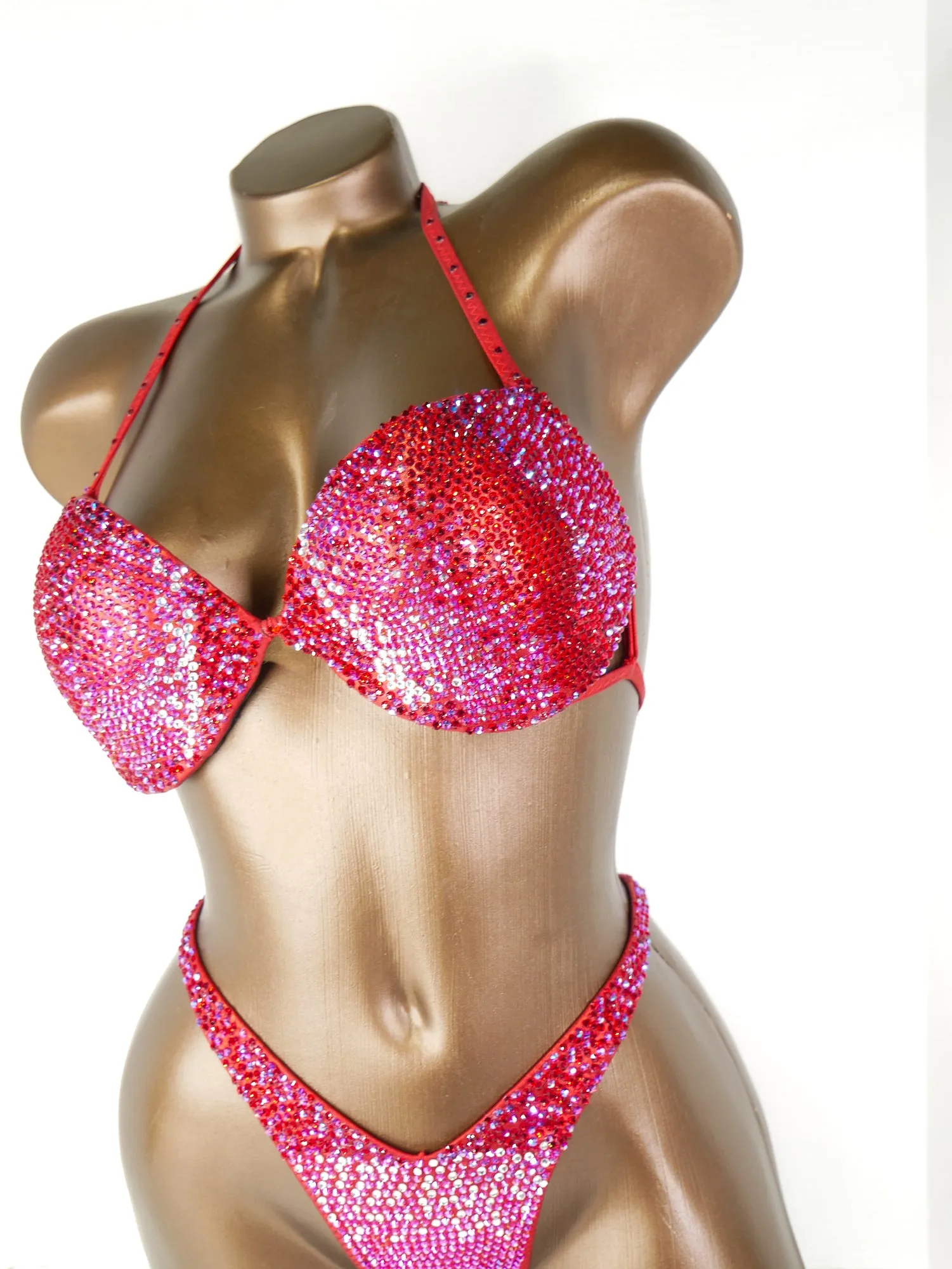 Ready Made Metallic Ruby Red Wellness Suit