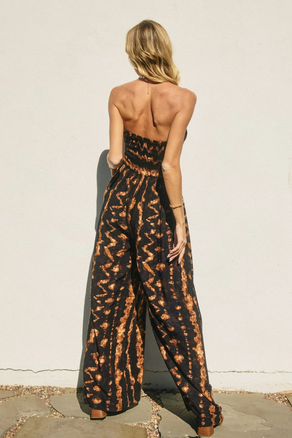 Reyna Strapless Wide Leg Jumpsuit