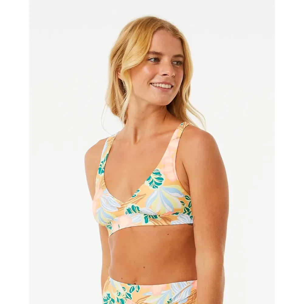 RIP CURL FOLLOW THE SUN CROP TOP LIGHT ORANGE