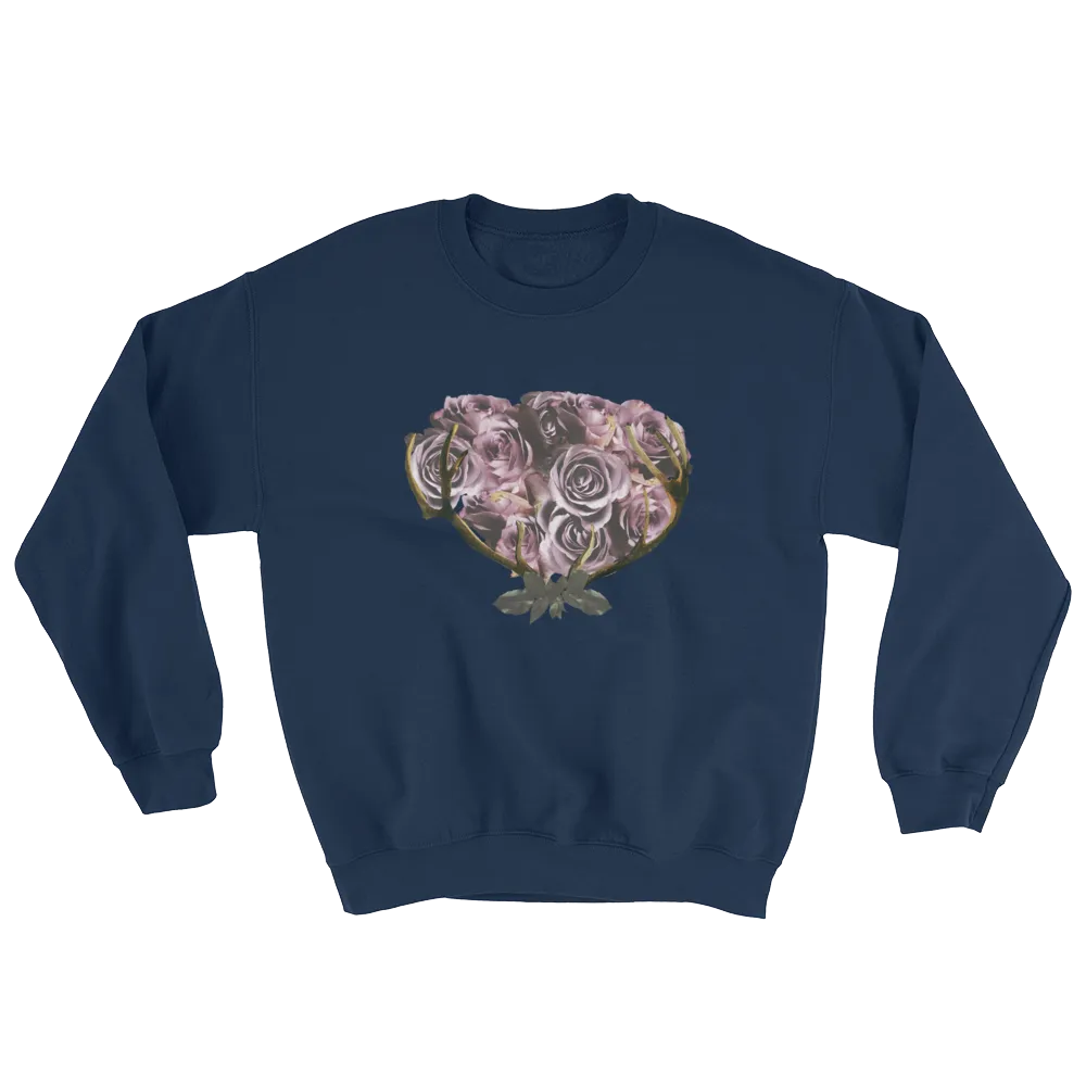 River Row Dark Floral Basket Sweatshirt