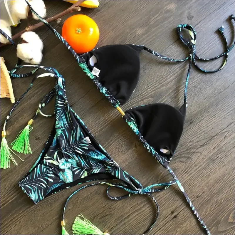 Ruotongsept bikini women's swimsuit new swimwear female sexy bikinis set push up swimming