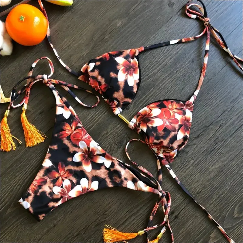 Ruotongsept bikini women's swimsuit new swimwear female sexy bikinis set push up swimming