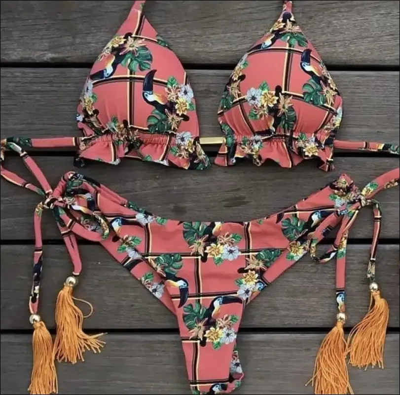 Ruotongsept bikini women's swimsuit new swimwear female sexy bikinis set push up swimming