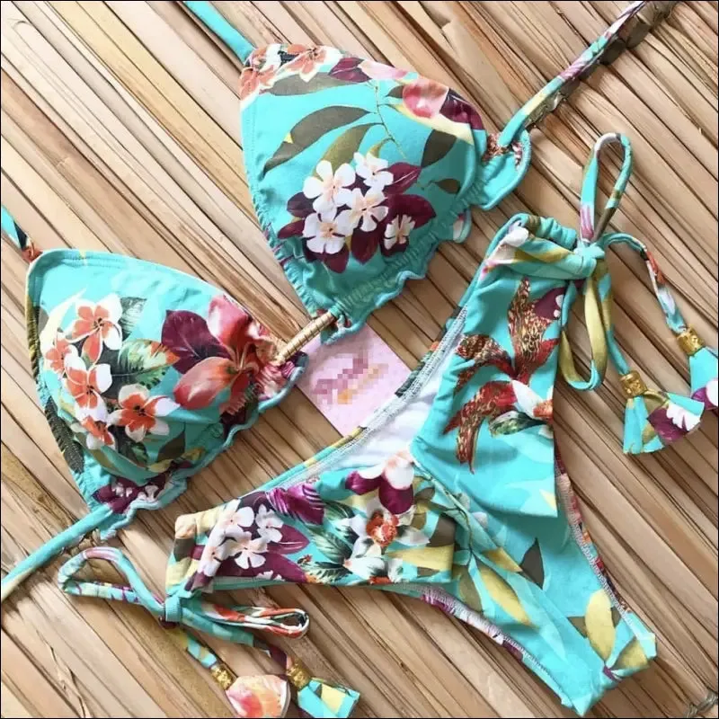 Ruotongsept bikini women's swimsuit new swimwear female sexy bikinis set push up swimming