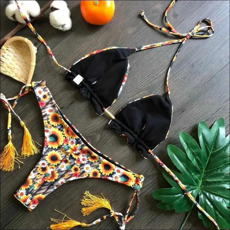 Ruotongsept bikini women's swimsuit new swimwear female sexy bikinis set push up swimming