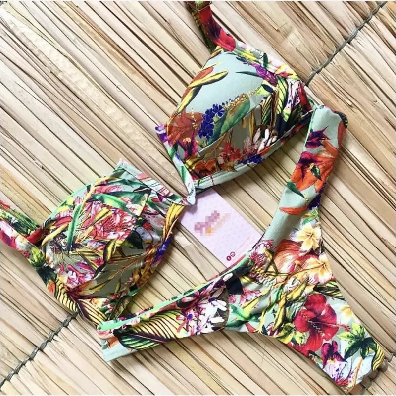 Ruotongsept bikini women's swimsuit new swimwear female sexy bikinis set push up swimming
