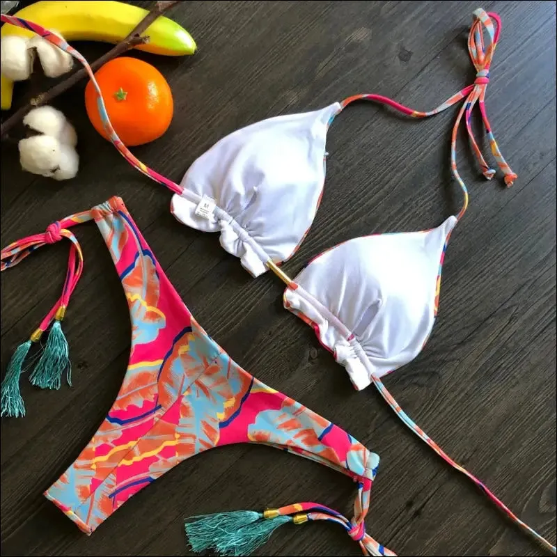 Ruotongsept bikini women's swimsuit new swimwear female sexy bikinis set push up swimming