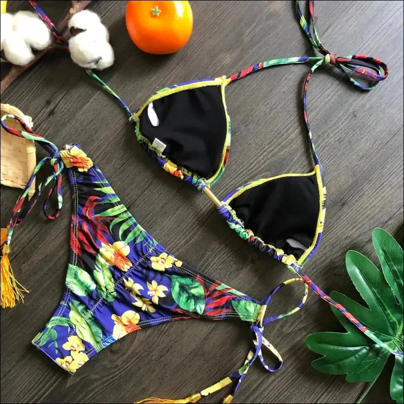 Ruotongsept bikini women's swimsuit new swimwear female sexy bikinis set push up swimming