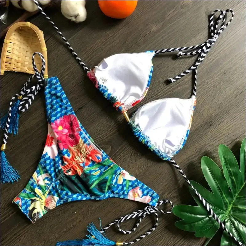 Ruotongsept bikini women's swimsuit new swimwear female sexy bikinis set push up swimming