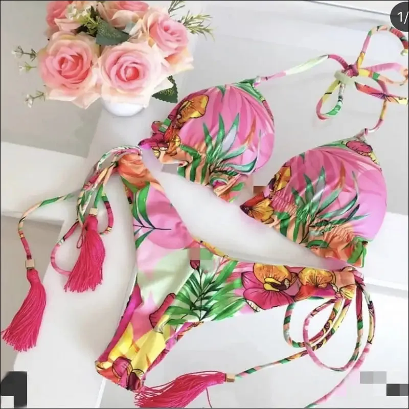 Ruotongsept bikini women's swimsuit new swimwear female sexy bikinis set push up swimming