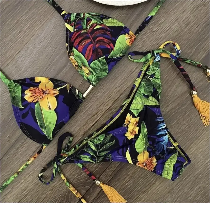 Ruotongsept bikini women's swimsuit new swimwear female sexy bikinis set push up swimming