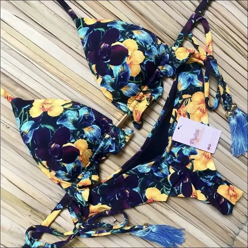 Ruotongsept bikini women's swimsuit new swimwear female sexy bikinis set push up swimming