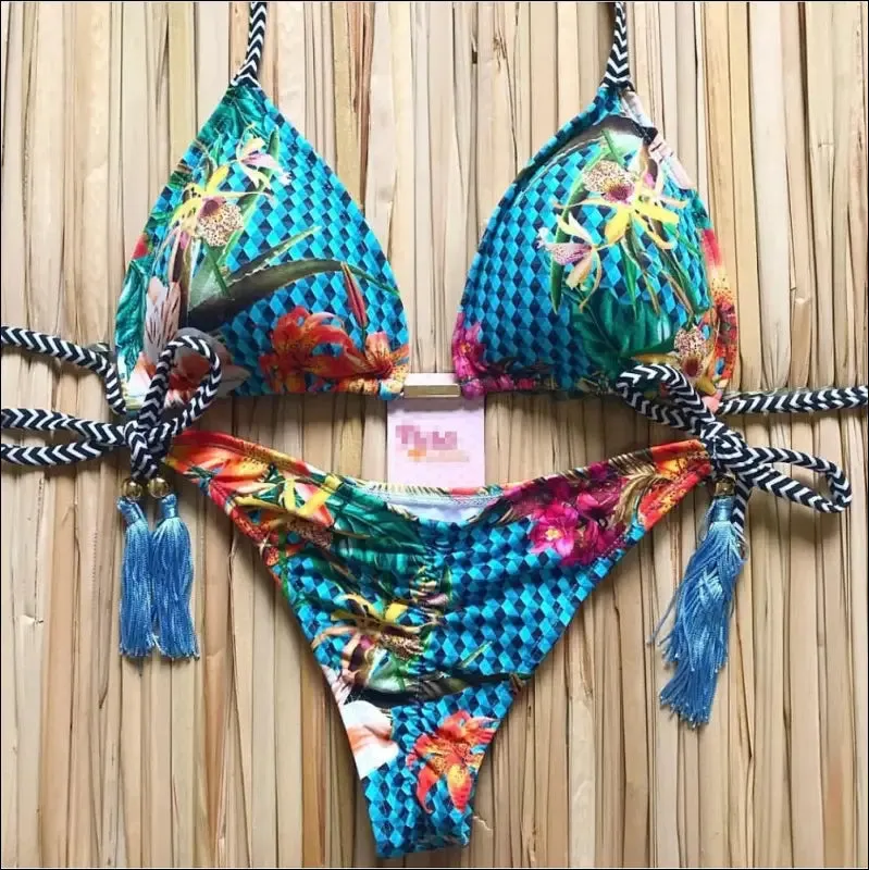 Ruotongsept bikini women's swimsuit new swimwear female sexy bikinis set push up swimming