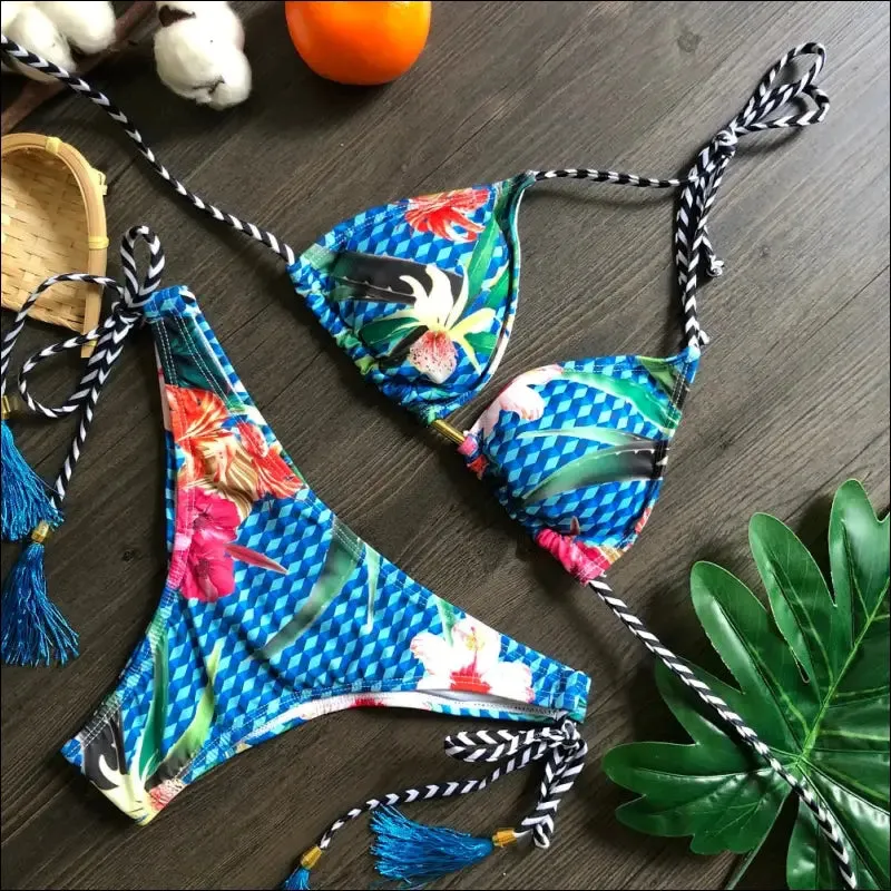 Ruotongsept bikini women's swimsuit new swimwear female sexy bikinis set push up swimming