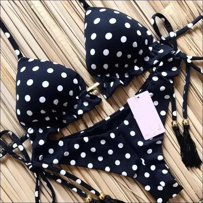 Ruotongsept bikini women's swimsuit new swimwear female sexy bikinis set push up swimming