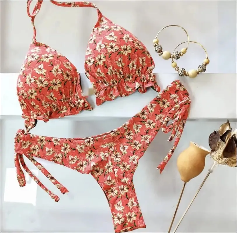 Ruotongsept bikini women's swimsuit new swimwear female sexy bikinis set push up swimming