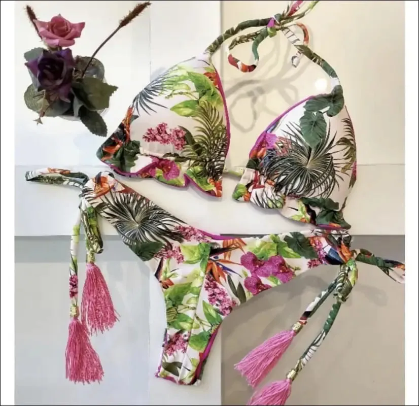 Ruotongsept bikini women's swimsuit new swimwear female sexy bikinis set push up swimming
