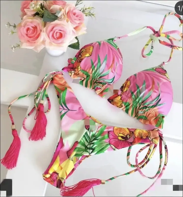 Ruotongsept bikini women's swimsuit new swimwear female sexy bikinis set push up swimming