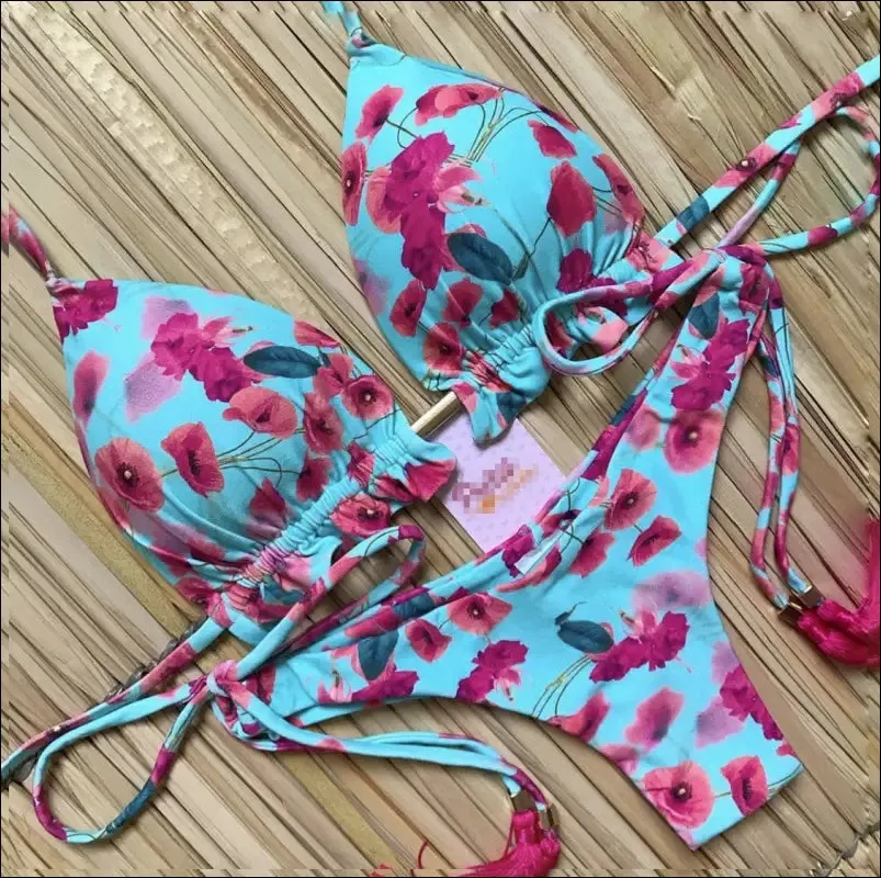 Ruotongsept bikini women's swimsuit new swimwear female sexy bikinis set push up swimming