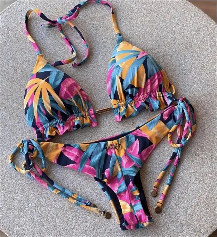 Ruotongsept bikini women's swimsuit new swimwear female sexy bikinis set push up swimming