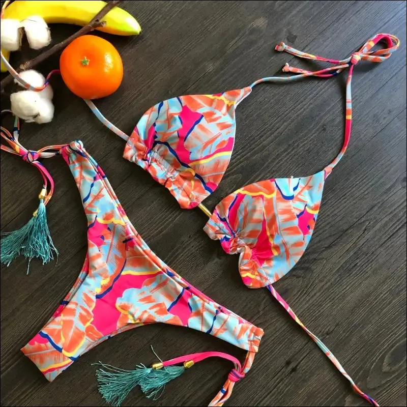 Ruotongsept bikini women's swimsuit new swimwear female sexy bikinis set push up swimming
