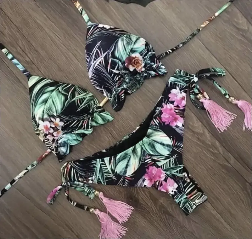Ruotongsept bikini women's swimsuit new swimwear female sexy bikinis set push up swimming