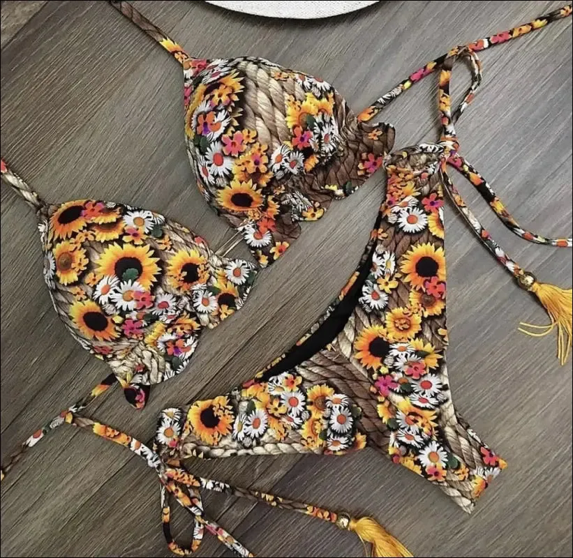 Ruotongsept bikini women's swimsuit new swimwear female sexy bikinis set push up swimming