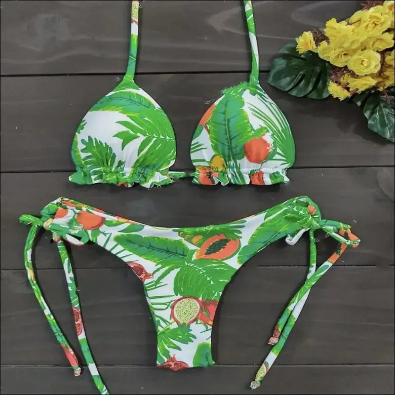 Ruotongsept bikini women's swimsuit new swimwear female sexy bikinis set push up swimming
