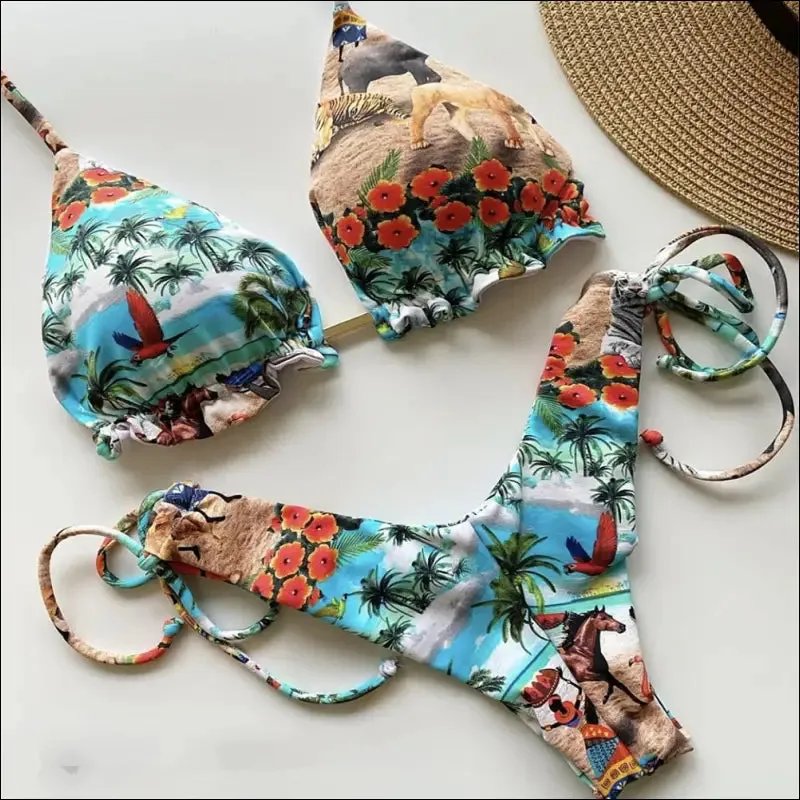 Ruotongsept bikini women's swimsuit new swimwear female sexy bikinis set push up swimming
