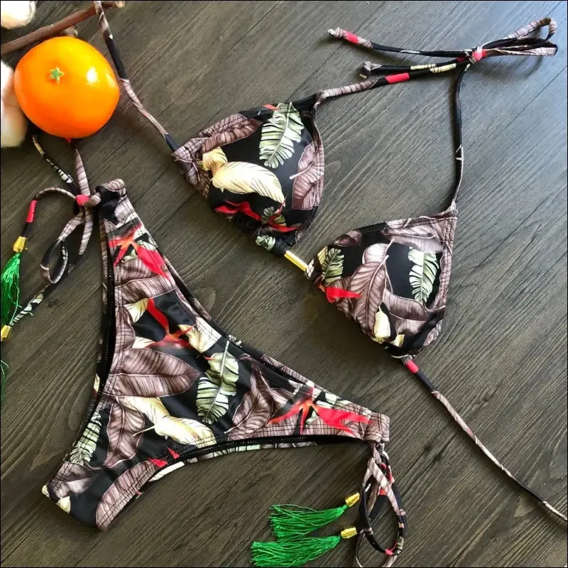 Ruotongsept bikini women's swimsuit new swimwear female sexy bikinis set push up swimming