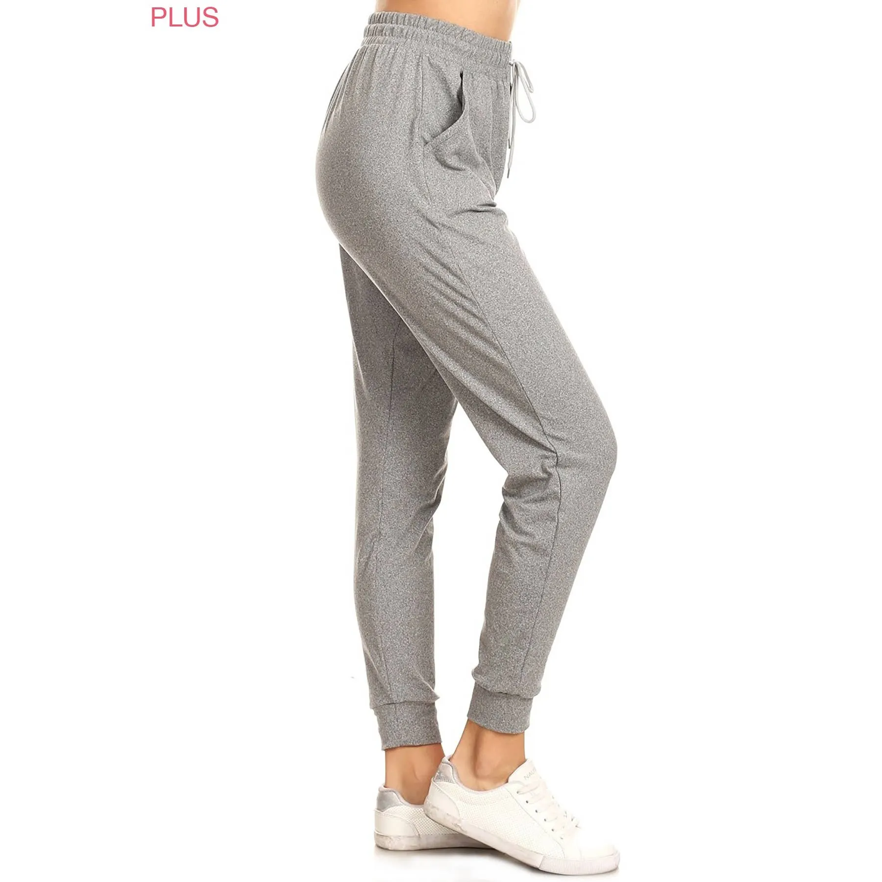 SALE Plus Size Buttery Soft Solid Joggers with Drawstring
